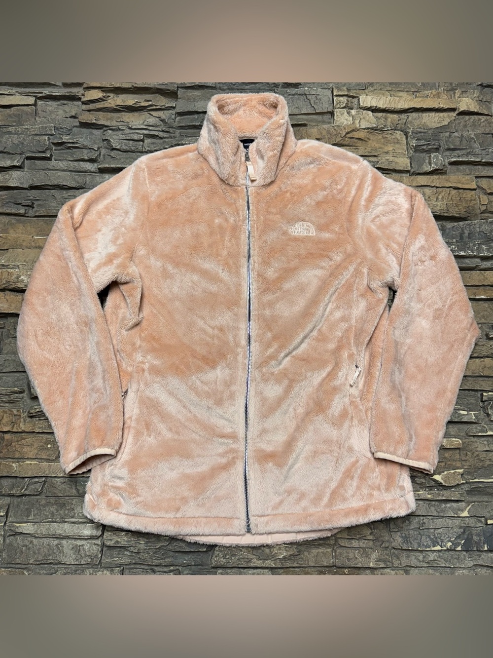 The North Face Osito Fleece Jacket Womens XL 1X Light Pink Full Zip NF0A5552